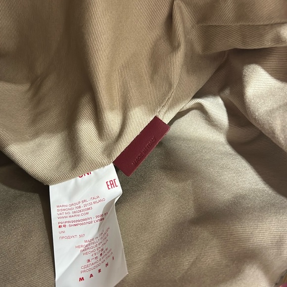 MARNI Gusset Leather Shoulder Bag - Picture 11 of 15